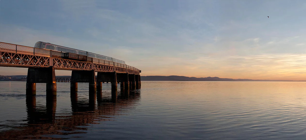 Tay Bridge at dusk